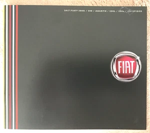ORIGINAL FACTORY 2017 FIAT AUTOMOBILES MODELS BROCHURE - 16 PAGES RARE FIND - Picture 1 of 11