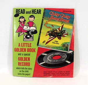 1968 Chitty Chitty Bang Bang Read and Hear: A Little Golden Book & 45 RPM Record - Picture 1 of 6