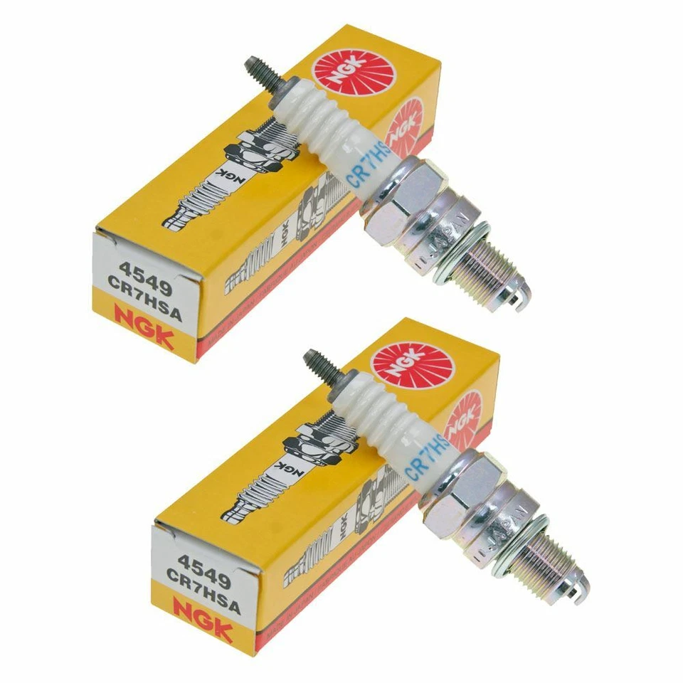 NGK CR7HSA Spark Plugs Pack of 2 fits Honda XR 80 R 2000 - Image 1 of 1