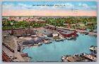 Postcard Erie Pa Bay Front And East Slip 1949