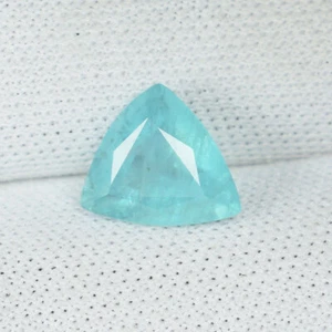 1.26 ct RARE HUGE ! SKY BLUE NATURAL GRANDIDIERITE Trillion - See Vdo 5254 YB - Picture 1 of 2
