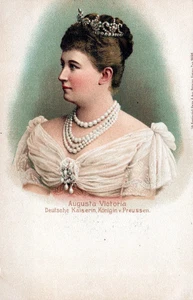 Augusta Victoria Deutsche Kaiserin und Königin von Preußen Postkarte - udb - Bild 1 von 2