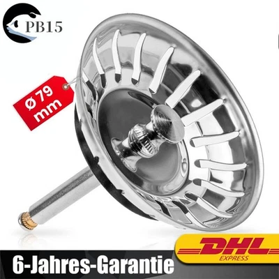 Abflussstopfen Siebkörbchen für Blanco Spüle Ø 79 mm Küchenspüle Abflusssieb DE - Bild 1 von 4