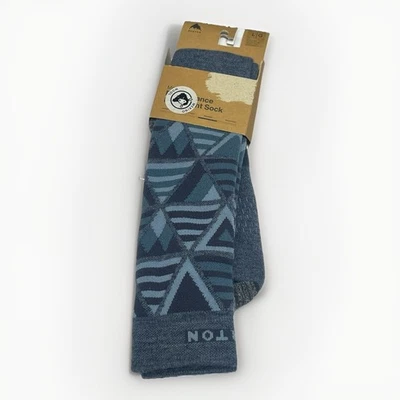 Burton Performance Socks Men Large (10.5-13.5) Blue Merino Wool Blend Snowboard - Image 1 of 4