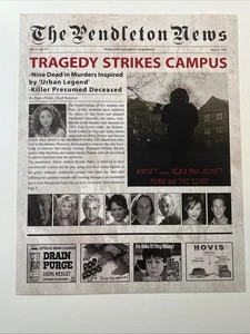 Urban Legend Poster im Zeitungsstil 8 x 10 Zoll Neu! RAR! - Bild 1 von 2