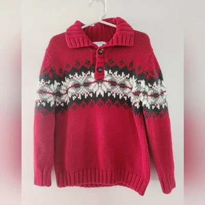 Janie and Jack Fair Isle Sweater Size 4 - Image 1 of 4