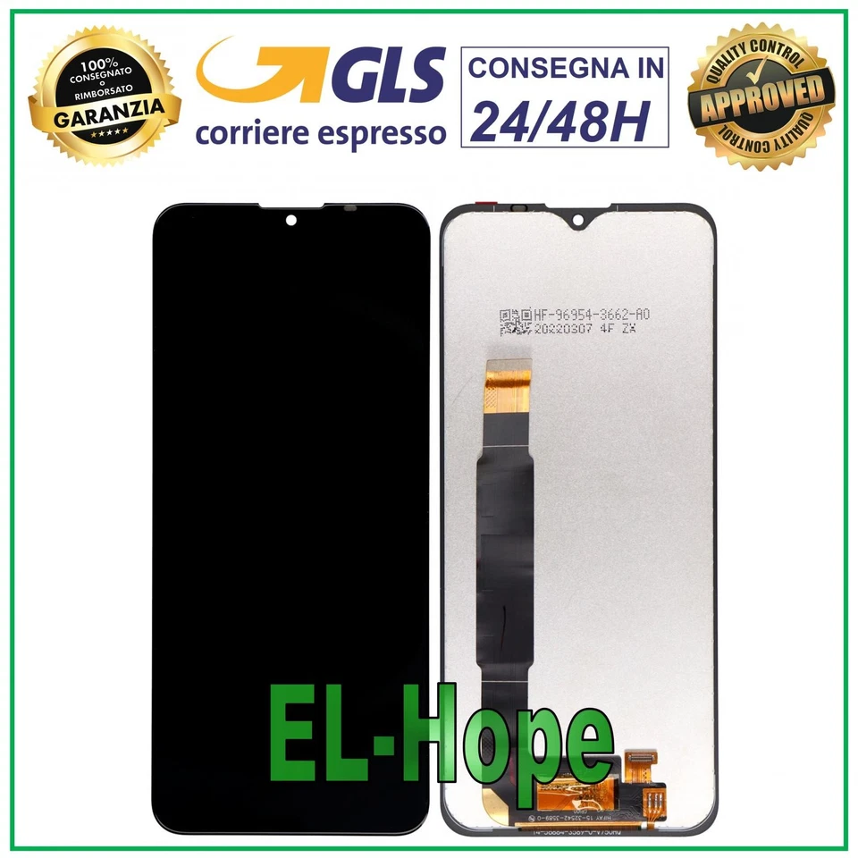 DISPLAY LCD PER WIKO U10 W-V745 / U20 W-V750BN / POWER U30 TOUCH SCREEN VETRO