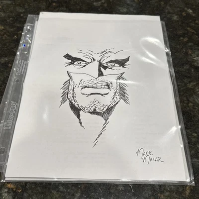 Boceto Mark Millar - Wolverine - Raro - Arte Original Marvel 1/1 Foto 1 de 3