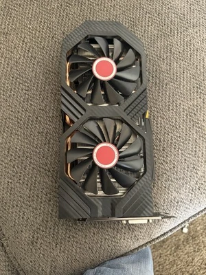 Placa de Vídeo XFX Radeon RX 580 4GB GDDR5 (RX580P427D6) - Imagem 1 de 4
