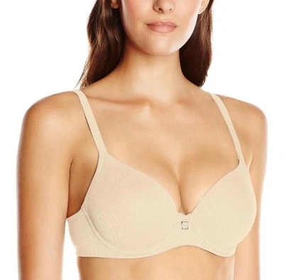 Hanes Ultimate® Bras 柔软自然提升 T 恤文胸 DHHU20 尺寸 40D 裸色 — 第 1/4 张图片