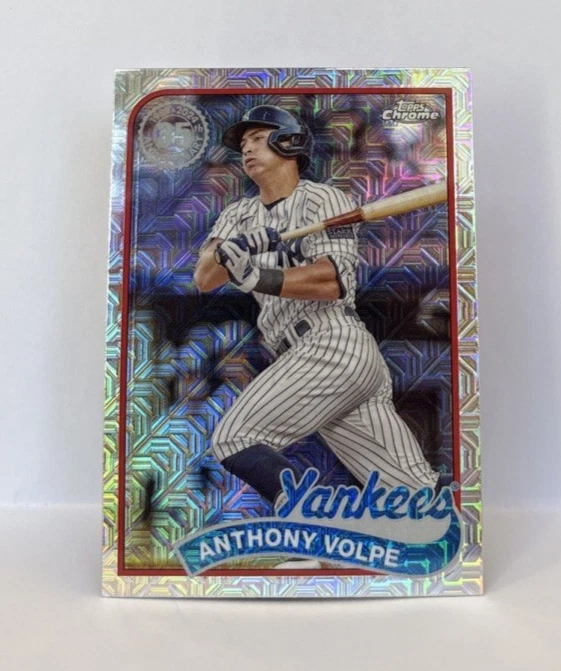 2024 Topps Series 2 - 1989 Topps Chrome Silver Pack Mojo Anthony Volpe #2T89C-7 - Image 1 of 2