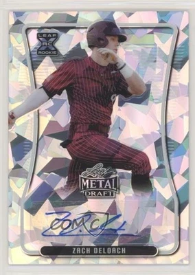 2020 Leaf Metal Draft Silver Crystals Zach DeLoach #BA-ZDL Auto - Image 1 of 2