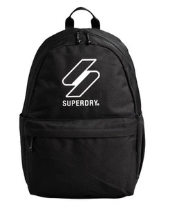 Superdry Unisex Essential Montana Backpack Black/Black One Size - Picture 1 of 5