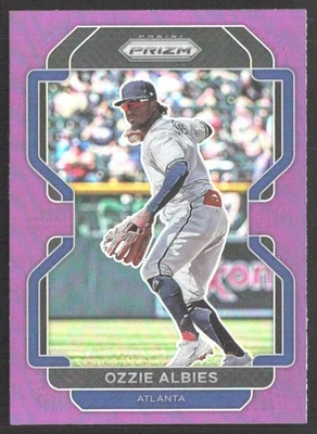 Ozzie Albies 2022 Panini Prizm Purple Prizm #19 Atlanta Braves - Image 1 of 2