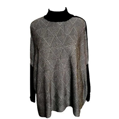 NWT Joseph A. rayon multi-color oversized sweater size M - Image 1 of 4