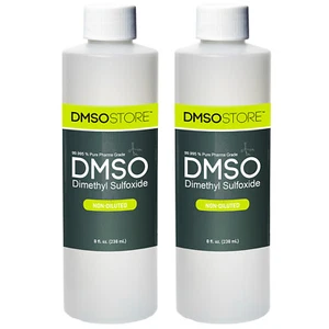 8 Oz. DMSO 2-Pack Liquid 99.995% Pure Pharma Grade -Low Order- BPA FREE - Picture 1 of 5
