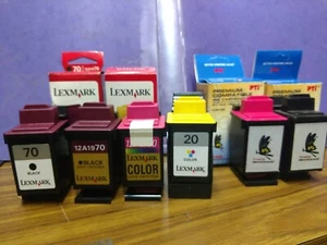 Lexmark & Compatible Ink Cartridges Bundle FULL MOST ARE NEW - Picture 1 of 3