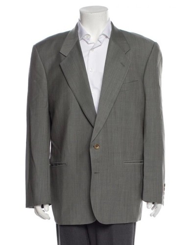 Giacca sportiva blazer misto lana vergine Valentino Uomo 42L oliva ***difetto