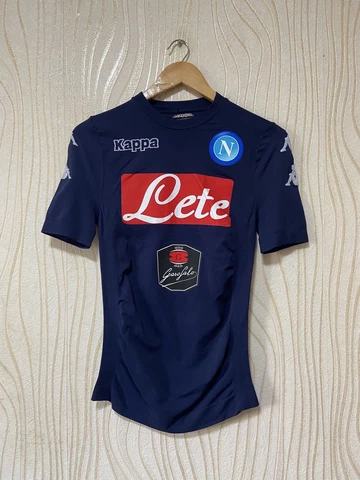 NAPOLI 2017 2018 THIRD FOOTBALL SHIRT SOCCER JERSEY KAPPA sz XL/XXL KOMBAT FIT Cover