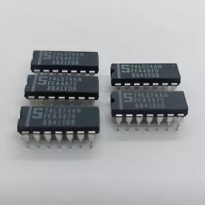 74LS74AN SIGNETICS INTEGRATED CIRCUIT X5pcs - Picture 1 of 1
