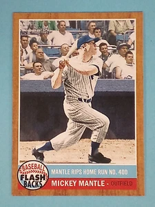 2011 Topps Heritage Flashbacks Mickey Mantle New York Yankees #BF-1 ⚾ - Picture 1 of 2