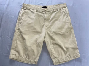 RVCA Flat Front Poly-Cotton Chino Shorts. Beige, Men's 36. Small Stain. - Picture 1 of 6