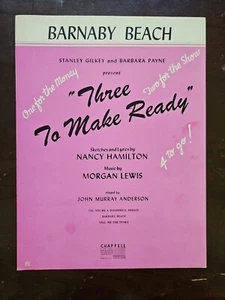 Partituras de Barnaby Beach from Three To Make Ready 1946 - Imagen 1 de 2