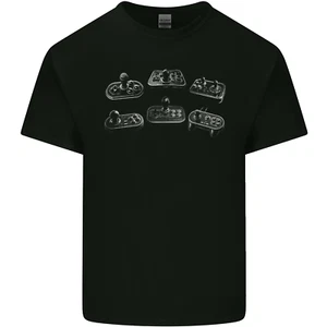 Retro Joypads Joystick Gaming Gamer Controller Mens Cotton T-Shirt Tee Top - Picture 1 of 3
