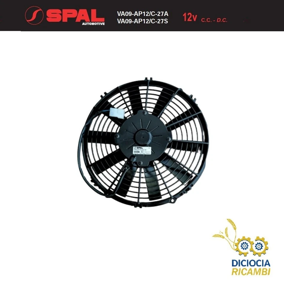 SPAL Ventilatore Aspirante Ventola Assiale VA09-AP12/C-27A, 12v Diametro 280mm - Immagine 1 di 4