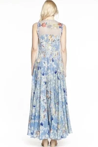 Maxi abito Aratta Silent Journey We The Free XL farfalla floreale maglia paillettes usato in ottime condizioni - Foto 1 di 8
