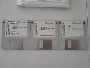 Microsoft MS-Dos 6.21 on 3.5" disks, PLUS Genuine. MS-DOS 6.22 Step Up - Picture 1 of 9
