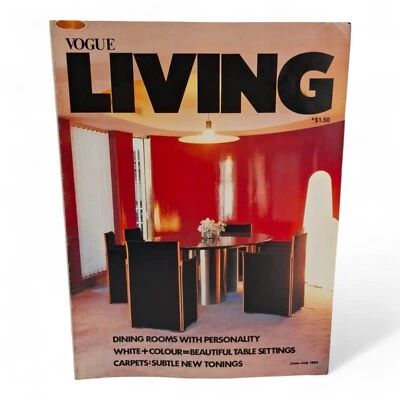 Vintage Vogue Living Australia Magazine - June July 1980 - Image 1 of 4