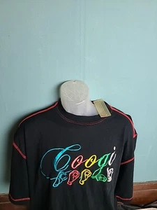 COOGI Colorful Spellout Embroidered Men's Size XL TShirt Tee Tribal Hip Hop - Picture 1 of 14