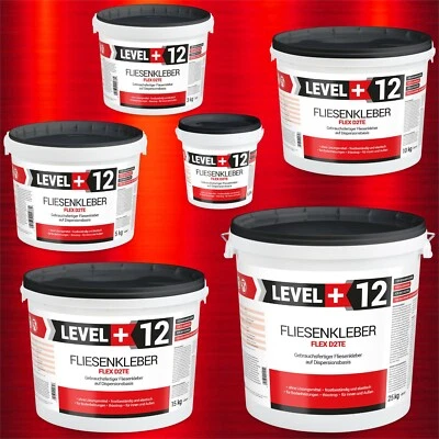 Fliesenkleber Fertigkleber 1,5 kg - 60 kg Flexkleber Weiß Innen und Außen RM12 - Bild 1 von 4