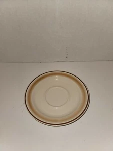 HAND DECORATED WATER COLORS STONEWARE HEARTHSIDE SAUCERS - Picture 1 of 5