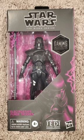 Star Wars The Black Series ELECTROSTAFF PURGE TROOPER 6" NIB Jedi Fallen Order Cover