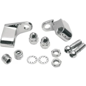 Drag Chrome Front Turn Signal Mount Kit Harley Softail Dyna XL Repl 68266-03 - Picture 1 of 2