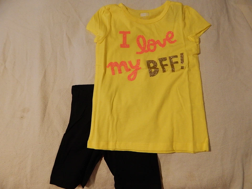 NUEVO CON ETIQUETAS 5-6 5 6 CRAZY 8 por GYMBOREE TOP DE VERANO Y PANTALONES CORTOS DE BICICLETA Foto 1 de 1