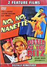 NO, NO, NANETTE (1940) &  DINNER @ THE RITZ (1937) DVD Digitally Remastered VG+