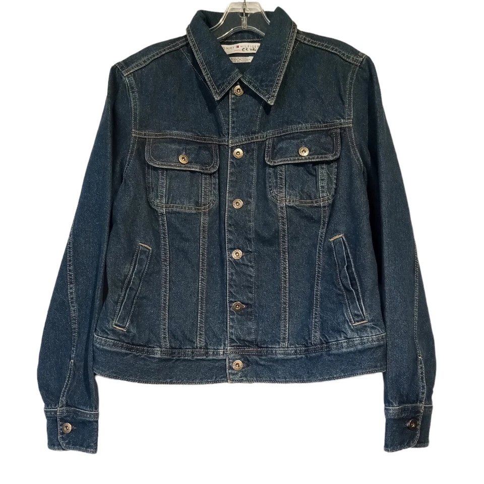 Tommy Hilfiger Jacket  size Large  Denim  Boy or Girl  Great Condition  Cotton - Image 1 of 4