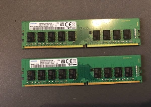 Samsung 16GB (2x8GB) DDR4 2400 2Rx8 PC4-2400T-EE1-11 ECC RAM Lenovo P320 01AG605 - Picture 1 of 1