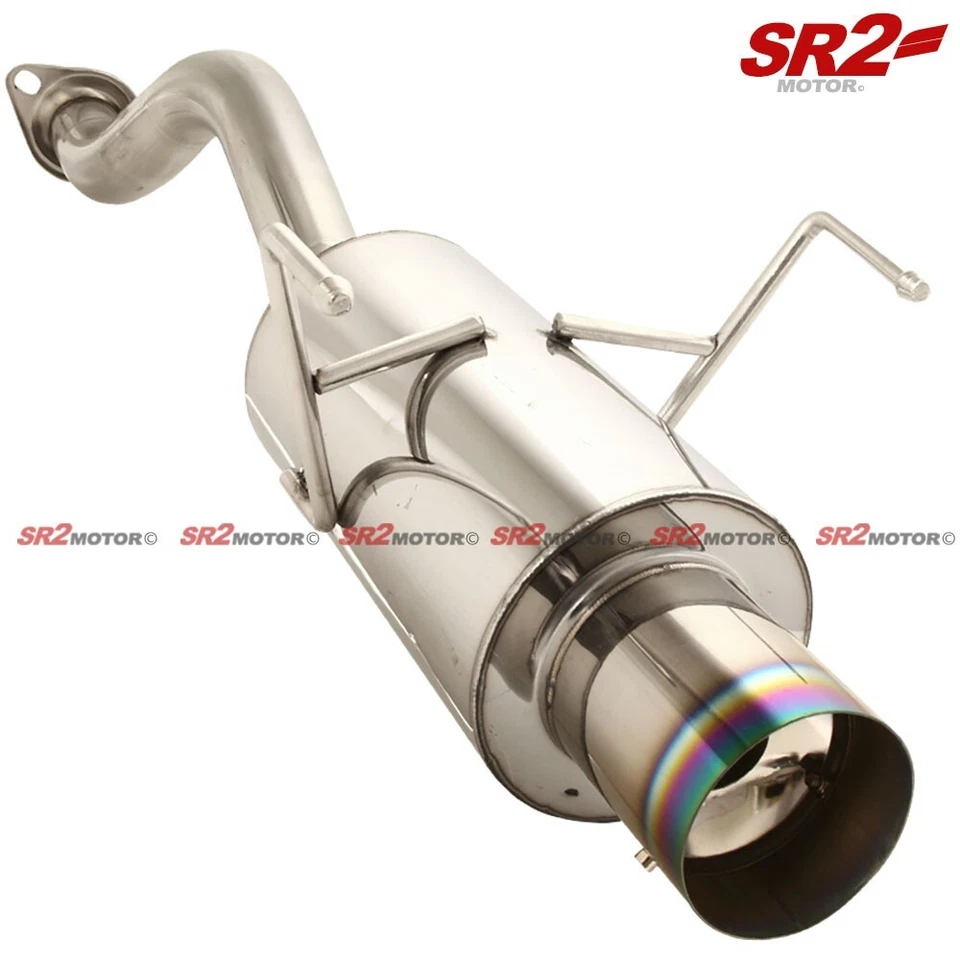 Silenciador ponta queimada silenciador para 2002-2006 Acura RSX base Axleback N1 escape 4" - Imagem 1 de 3