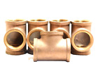 LOT OF 5. UNBRANDED 106-40 PIPE TEE. 2-1/2", COPPER ALLOY, 4730-01-231-8619