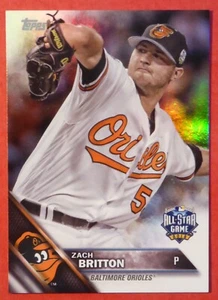 2016 Topps Zach Britton ASG Rainbow Foil #US222 (Orioles) SP Insert - Picture 1 of 1