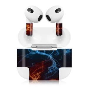 Dekorfolie Schutzfolie Air Pod 3.Generation Design Folien Set Feuer R189-08 - Zdjęcie 1 z 7