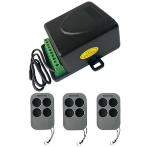 Universal RF Receiver 433.92MHz 2 Channel 2 Remotes Gate Garage Door Barrier Kit - Picture 1 of 8