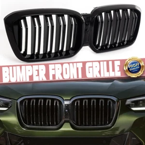 For BMW X4 X3 G01 G02 Bright Black Front Kidney Grill Radiator Grille 2022 2023 - Picture 1 of 12