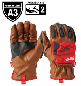 Milwaukee Large Level 3 schnittfeste Ziegenleder Schlaghandschuhe - Bild 1 von 6