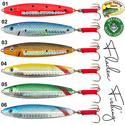 FLADEN UV Holo Norge Fisch Pilker - Norwegen Dorsch Meeres Köder - 30g bis 200g - Bild 1 von 4