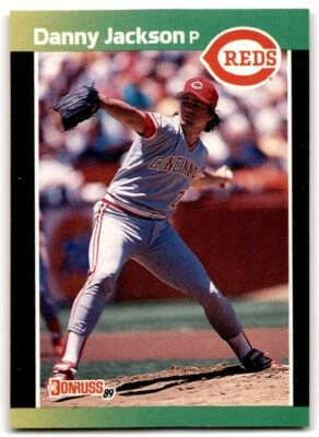 1989 Donruss Danny Jackson Cincinnati Reds #124 - Image 1 of 2